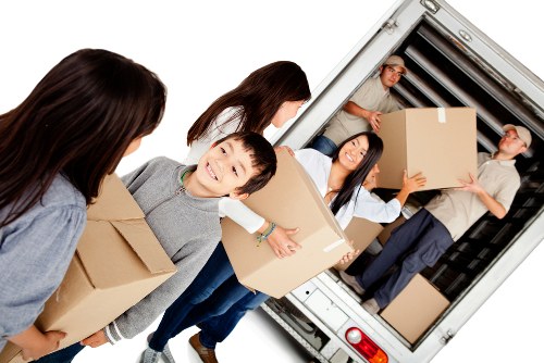 Removals van serving a Hounslow residential move