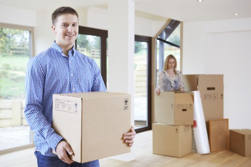 Commercial relocation support with a moving van in Hounslow