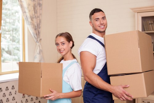 Reusable furniture ready for charity donation after clearance