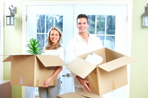 Furniture and household items ready for a Hounslow move