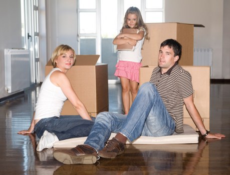 Moving van outside a Hounslow residential property